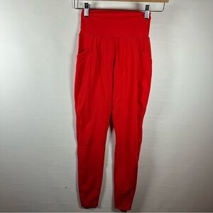 Alphalete Red High-Waisted Leggings